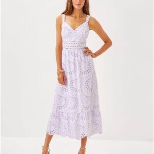 Lilly Pulitzer NWT Tiah Midi Dress in Lavender